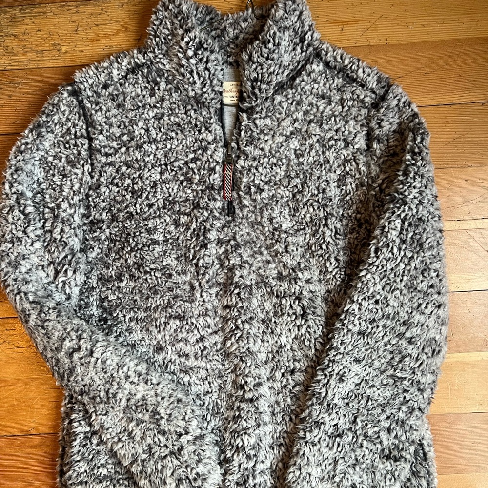 Teddy Fuzzy Quarter Zip Sweatshirt